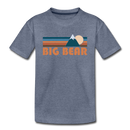 Big Bear, California Toddler T-Shirt - Retro Mountain Big Bear Toddler Tee - heather blue