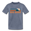 Big Bear, California Toddler T-Shirt - Retro Mountain Big Bear Toddler Tee - heather blue