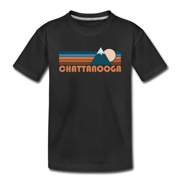 Chattanooga, Tennessee Toddler T-Shirt - Retro Mountain Chattanooga Toddler Tee - black