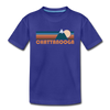 Chattanooga, Tennessee Toddler T-Shirt - Retro Mountain Chattanooga Toddler Tee - royal blue