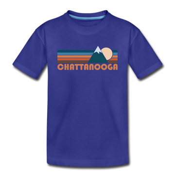 Chattanooga, Tennessee Toddler T-Shirt - Retro Mountain Chattanooga Toddler Tee - royal blue