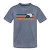 Chattanooga, Tennessee Toddler T-Shirt - Retro Mountain Chattanooga Toddler Tee - heather blue
