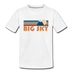 Big Sky, Montana Toddler T-Shirt - Retro Mountain Big Sky Toddler Tee - white