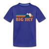 Big Sky, Montana Toddler T-Shirt - Retro Mountain Big Sky Toddler Tee