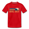 Big Sky, Montana Toddler T-Shirt - Retro Mountain Big Sky Toddler Tee