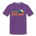 Big Sky, Montana Toddler T-Shirt - Retro Mountain Big Sky Toddler Tee - purple