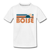 Boise, Idaho Toddler T-Shirt - Retro Mountain Boise Toddler Tee - white