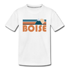 Boise, Idaho Toddler T-Shirt - Retro Mountain Boise Toddler Tee - white