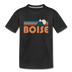 Boise, Idaho Toddler T-Shirt - Retro Mountain Boise Toddler Tee - black