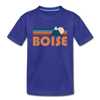 Boise, Idaho Toddler T-Shirt - Retro Mountain Boise Toddler Tee - royal blue