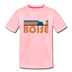 Boise, Idaho Toddler T-Shirt - Retro Mountain Boise Toddler Tee - pink