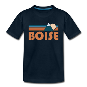 Boise, Idaho Toddler T-Shirt - Retro Mountain Boise Toddler Tee