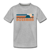 Bozeman, Montana Toddler T-Shirt - Retro Mountain Bozeman Toddler Tee - heather gray