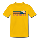 Bozeman, Montana Toddler T-Shirt - Retro Mountain Bozeman Toddler Tee - sun yellow
