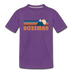 Bozeman, Montana Toddler T-Shirt - Retro Mountain Bozeman Toddler Tee - purple