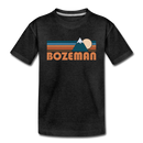 Bozeman, Montana Toddler T-Shirt - Retro Mountain Bozeman Toddler Tee - charcoal gray
