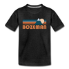 Bozeman, Montana Toddler T-Shirt - Retro Mountain Bozeman Toddler Tee - charcoal gray