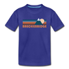 Breckenridge, Colorado Toddler T-Shirt - Retro Mountain Breckenridge Toddler Tee - royal blue