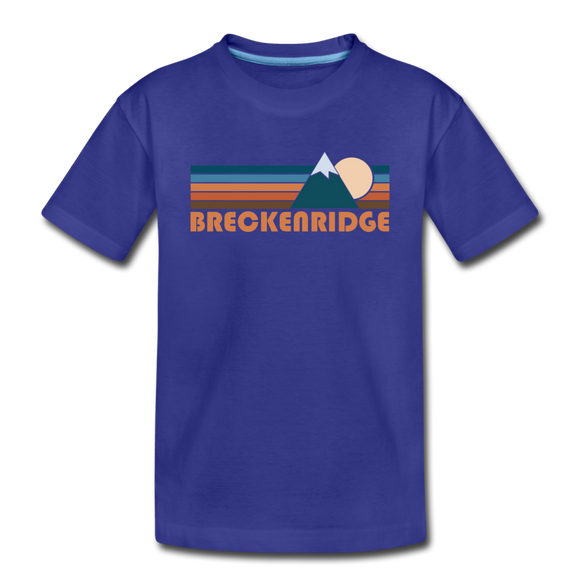 Breckenridge, Colorado Toddler T-Shirt - Retro Mountain Breckenridge Toddler Tee - royal blue
