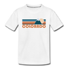 Colorado Toddler T-Shirt - Retro Mountain Colorado Toddler Tee - white