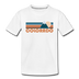Colorado Toddler T-Shirt - Retro Mountain Colorado Toddler Tee - white