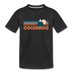 Colorado Toddler T-Shirt - Retro Mountain Colorado Toddler Tee - black