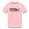 Colorado Toddler T-Shirt - Retro Mountain Colorado Toddler Tee