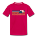 Colorado Toddler T-Shirt - Retro Mountain Colorado Toddler Tee - dark pink