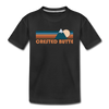 Crested Butte, Colorado Toddler T-Shirt - Retro Mountain Crested Butte Toddler Tee - black