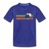 Crested Butte, Colorado Toddler T-Shirt - Retro Mountain Crested Butte Toddler Tee - royal blue