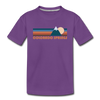Colorado Springs, Colorado Toddler T-Shirt - Retro Mountain Colorado Springs Toddler Tee - purple