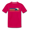 Colorado Springs, Colorado Toddler T-Shirt - Retro Mountain Colorado Springs Toddler Tee - dark pink