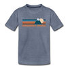 Colorado Springs, Colorado Toddler T-Shirt - Retro Mountain Colorado Springs Toddler Tee - heather blue