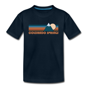 Colorado Springs, Colorado Toddler T-Shirt - Retro Mountain Colorado Springs Toddler Tee