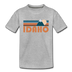 Idaho Toddler T-Shirt - Retro Mountain Idaho Toddler Tee - heather gray
