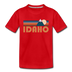 Idaho Toddler T-Shirt - Retro Mountain Idaho Toddler Tee - red
