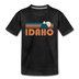 Idaho Toddler T-Shirt - Retro Mountain Idaho Toddler Tee - charcoal gray