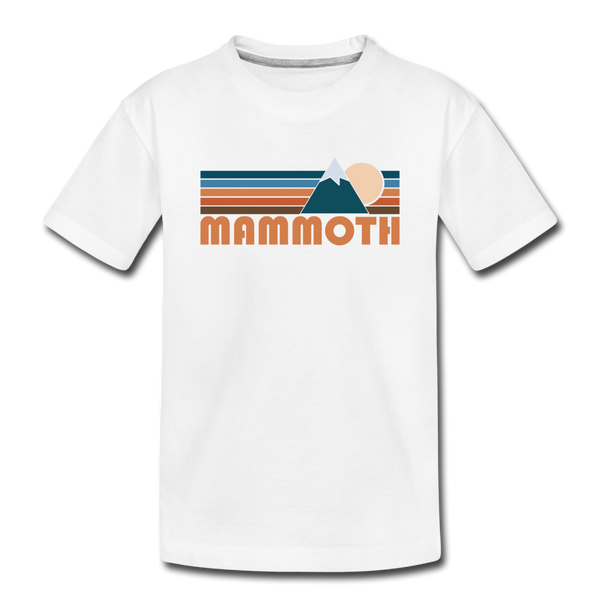 Mammoth, California Toddler T-Shirt - Retro Mountain Mammoth Toddler Tee - white