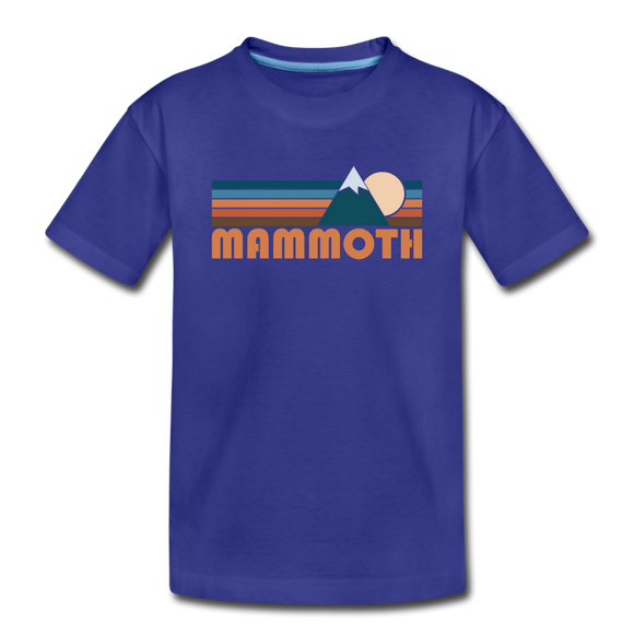 Mammoth, California Toddler T-Shirt - Retro Mountain Mammoth Toddler Tee - royal blue