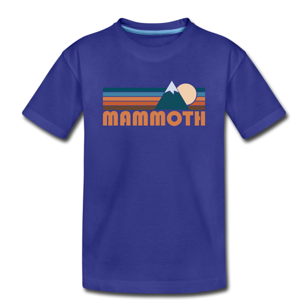 Mammoth, California Toddler T-Shirt - Retro Mountain Mammoth Toddler Tee - royal blue