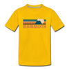 Mammoth, California Toddler T-Shirt - Retro Mountain Mammoth Toddler Tee - sun yellow