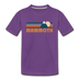 Mammoth, California Toddler T-Shirt - Retro Mountain Mammoth Toddler Tee - purple