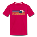 Mammoth, California Toddler T-Shirt - Retro Mountain Mammoth Toddler Tee - dark pink