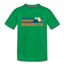 Mammoth, California Toddler T-Shirt - Retro Mountain Mammoth Toddler Tee - kelly green