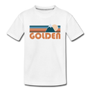 Golden, Colorado Toddler T-Shirt - Retro Mountain Golden Toddler Tee - white