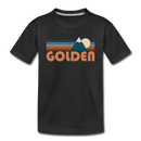 Golden, Colorado Toddler T-Shirt - Retro Mountain Golden Toddler Tee - black