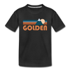 Golden, Colorado Toddler T-Shirt - Retro Mountain Golden Toddler Tee - black