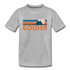 Golden, Colorado Toddler T-Shirt - Retro Mountain Golden Toddler Tee - heather gray