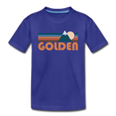 Golden, Colorado Toddler T-Shirt - Retro Mountain Golden Toddler Tee - royal blue