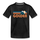 Golden, Colorado Toddler T-Shirt - Retro Mountain Golden Toddler Tee - charcoal gray